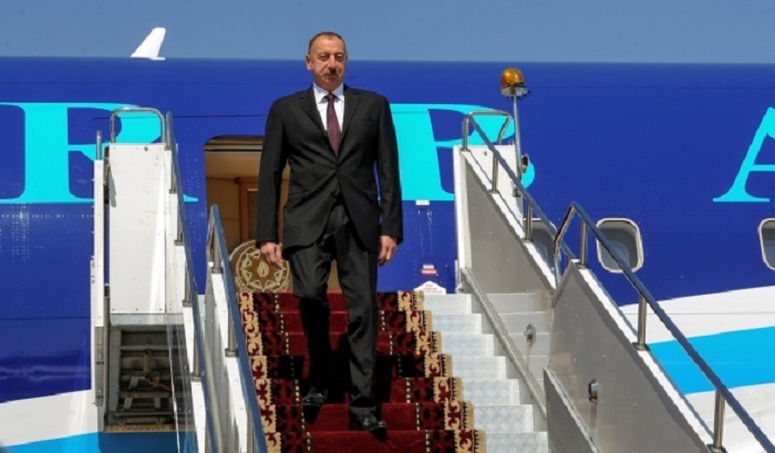 Ilham Aliyev in Kirgisien 